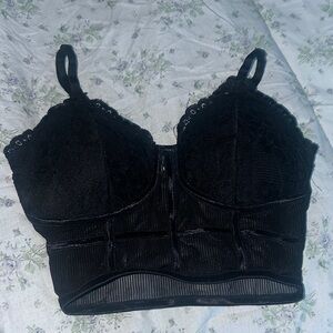 Elegant Black Lace Bralette